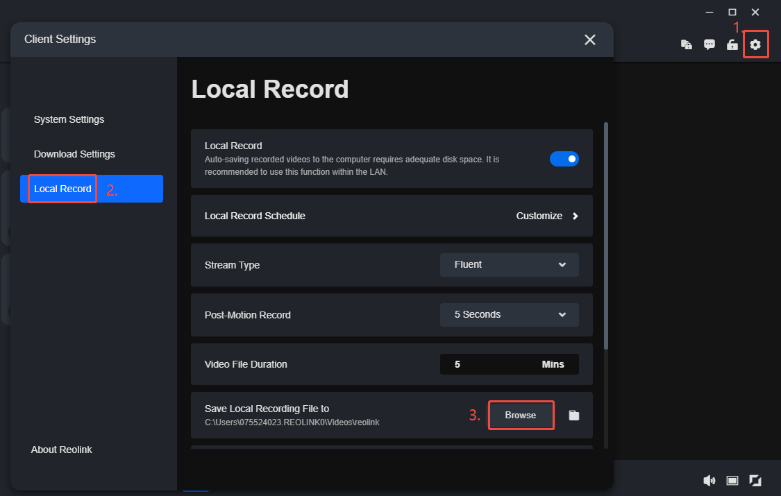 Local Record