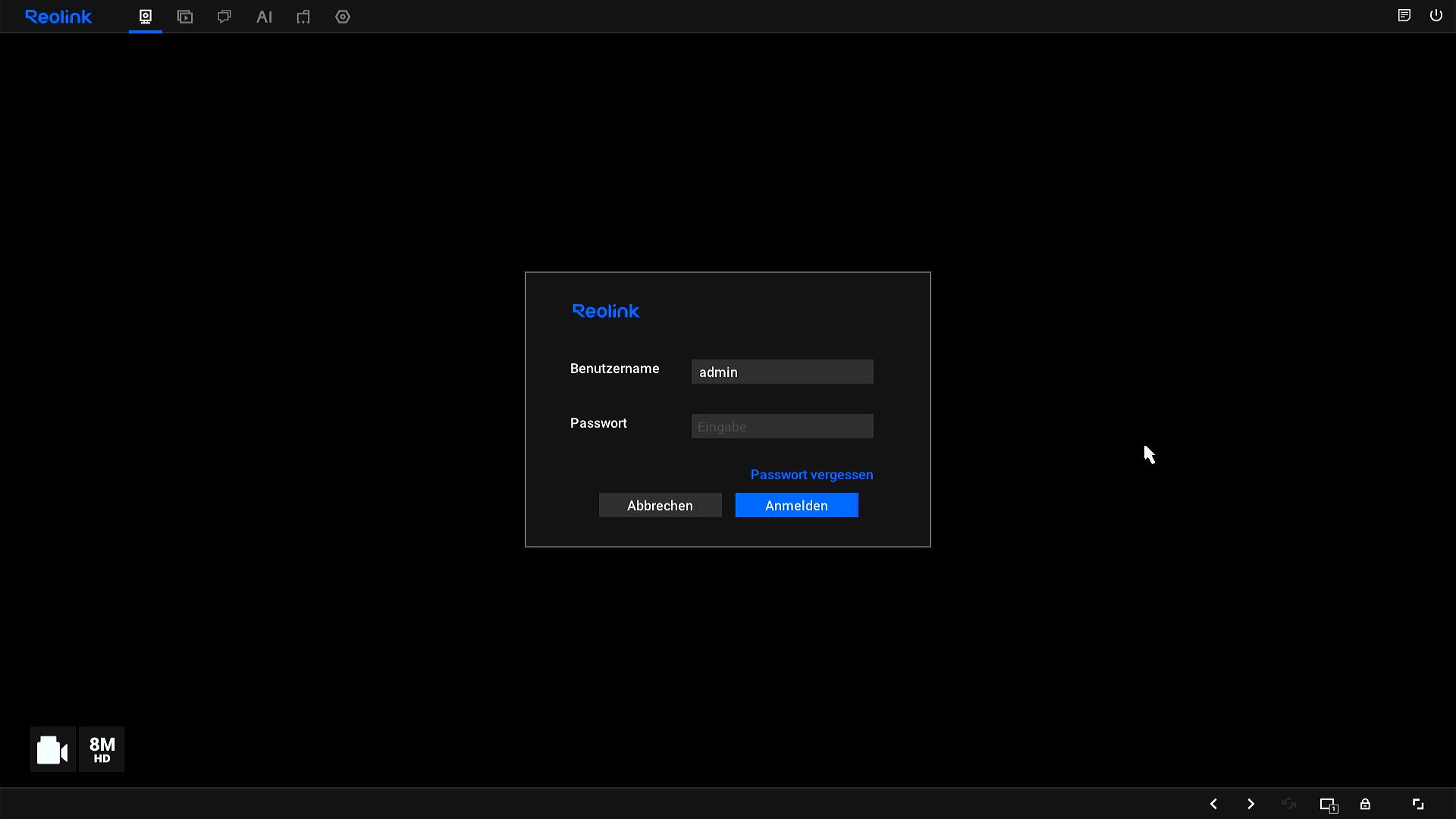 NVR password