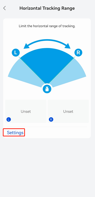 tap settings