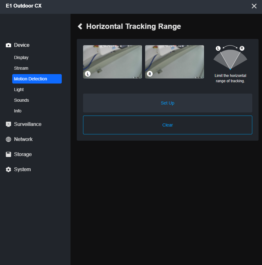 finish settings