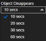 the object disappears