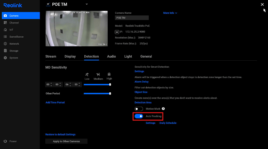 auto-tracking