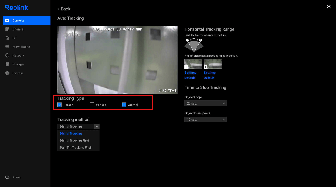 auto tracking types