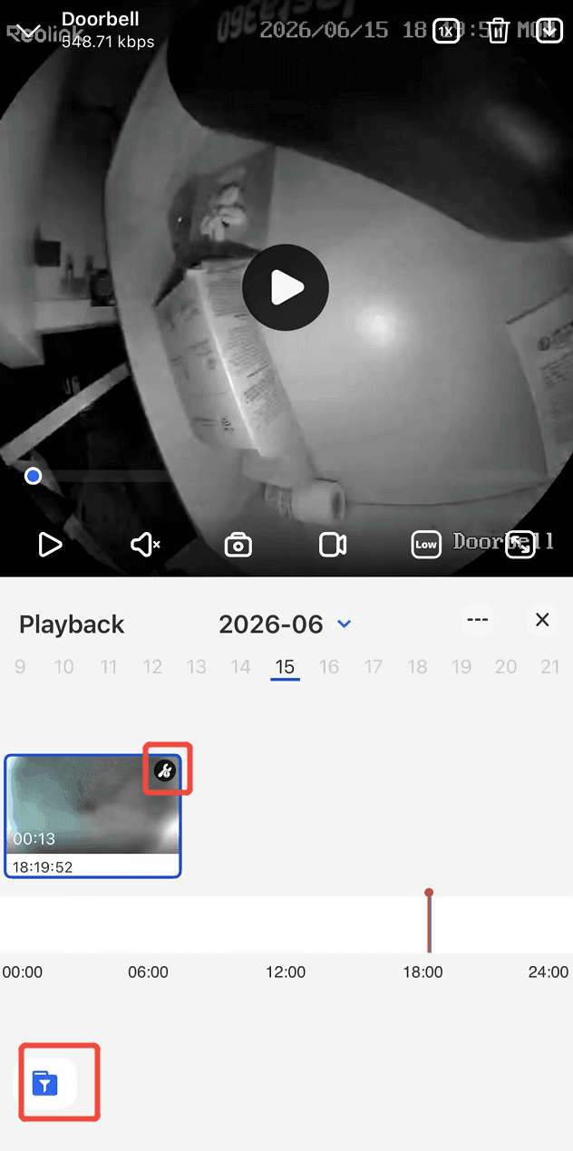 tamper alert playback