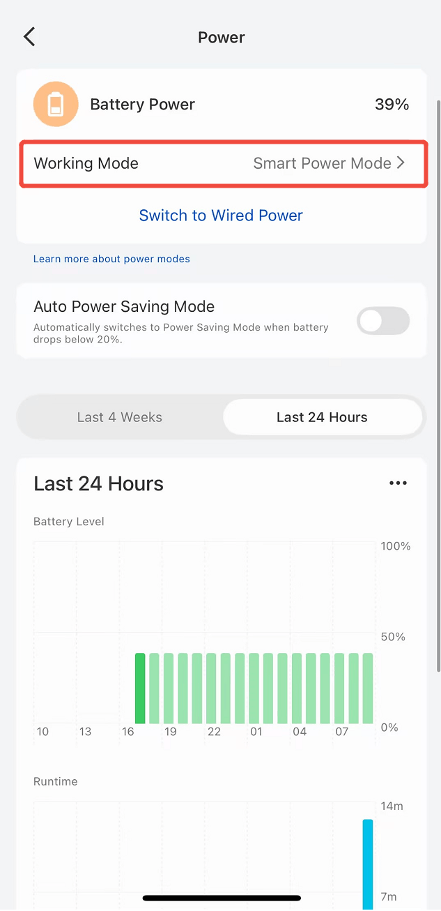 smart battery mode