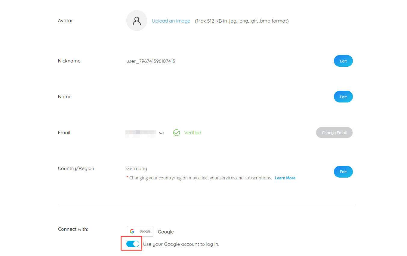 blue toggle