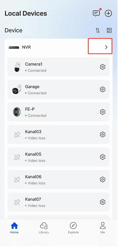 home page