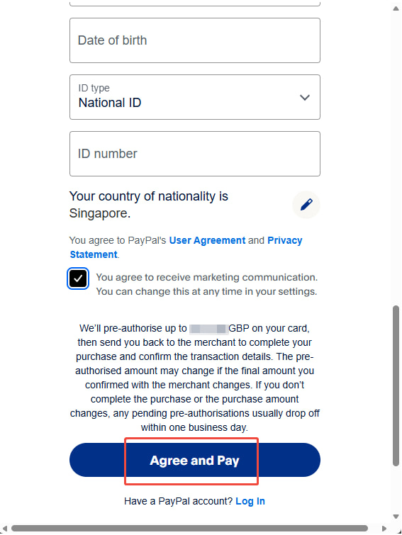 Enter your card information