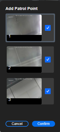 Choose the preset point