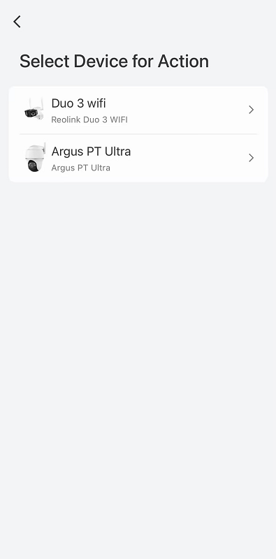 select device for action