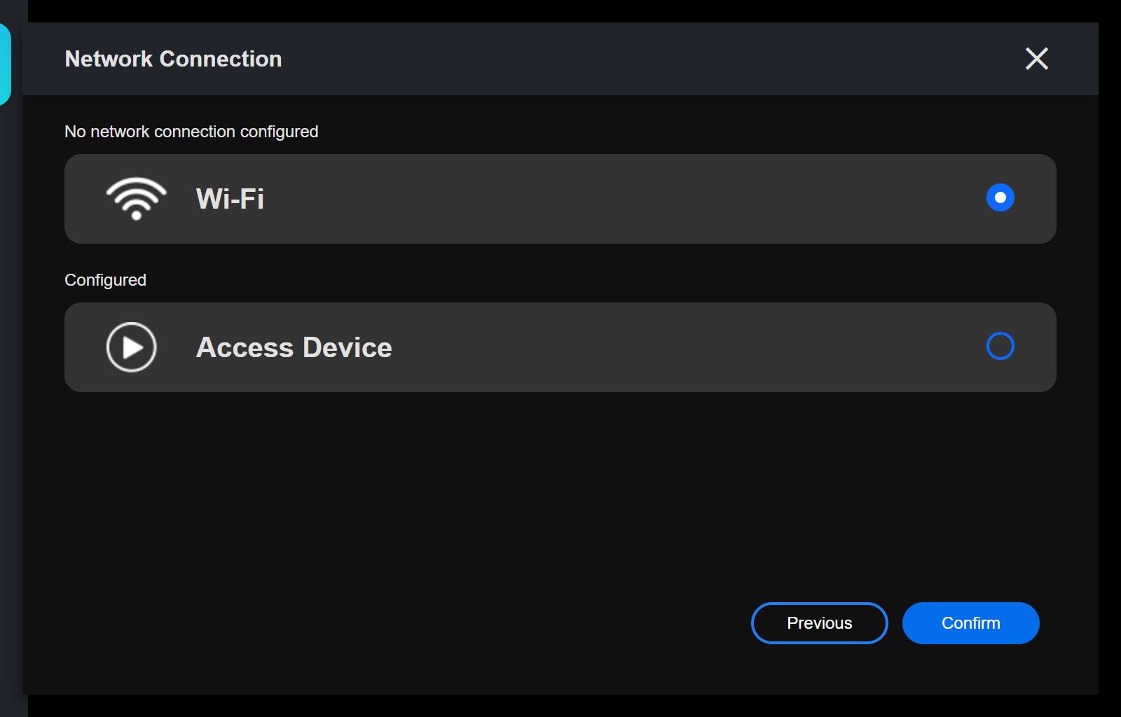 select Wi-fi