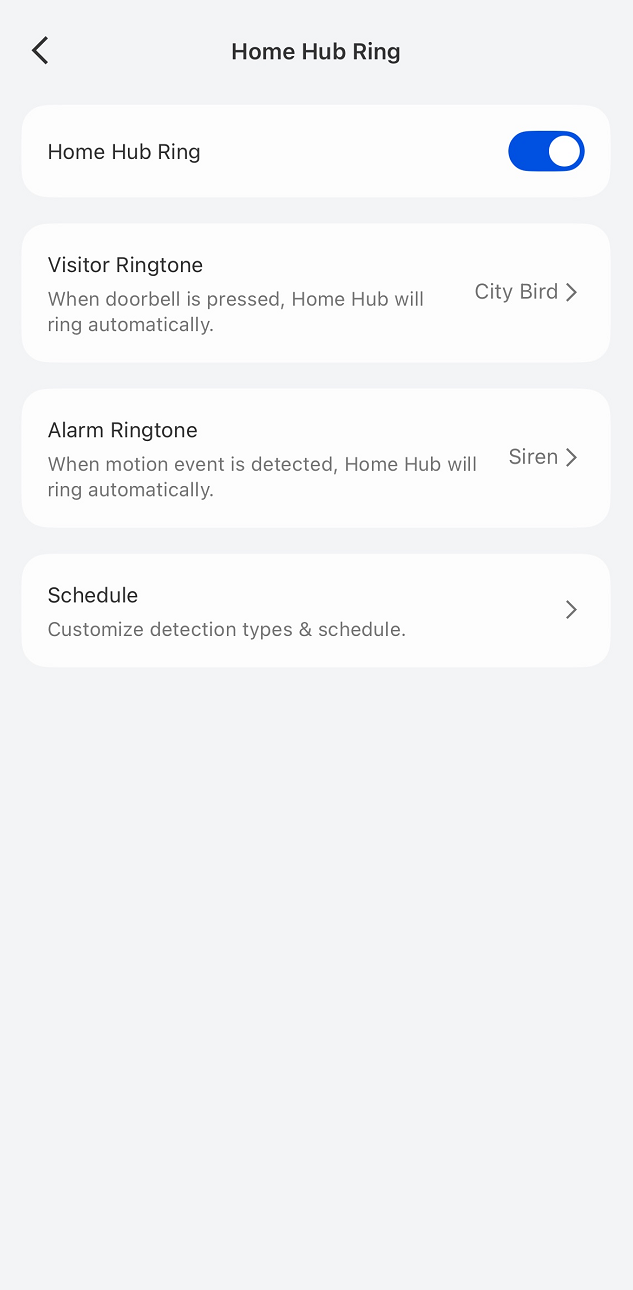 home hub ring