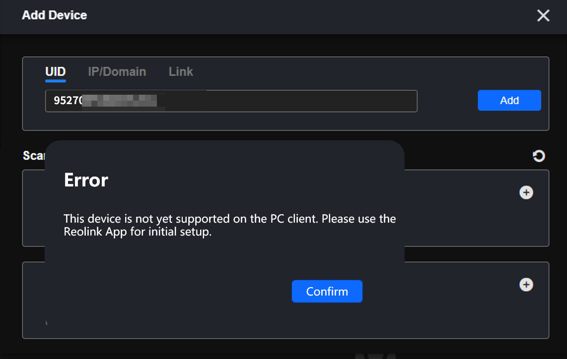 client prompted