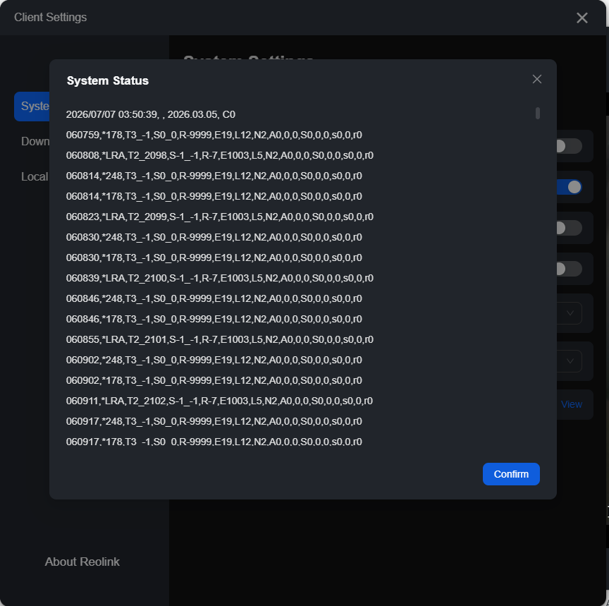 System Status