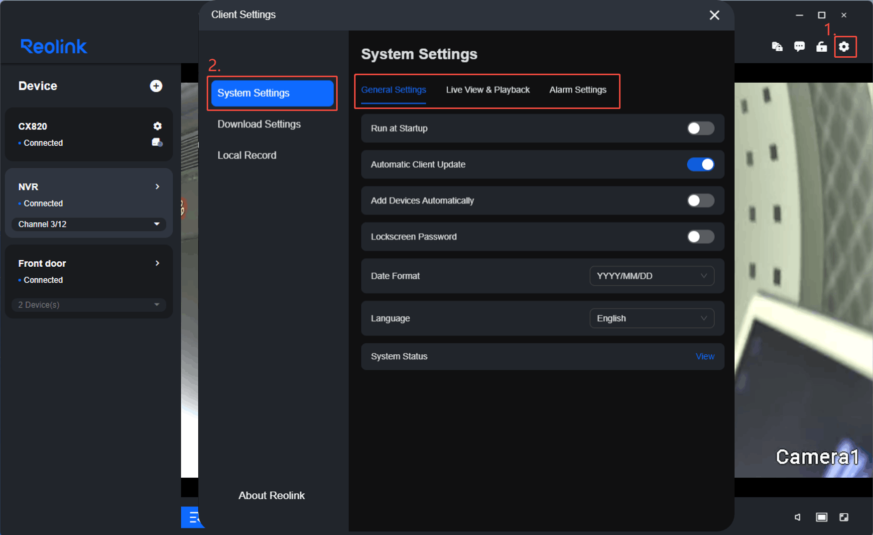 General Settings