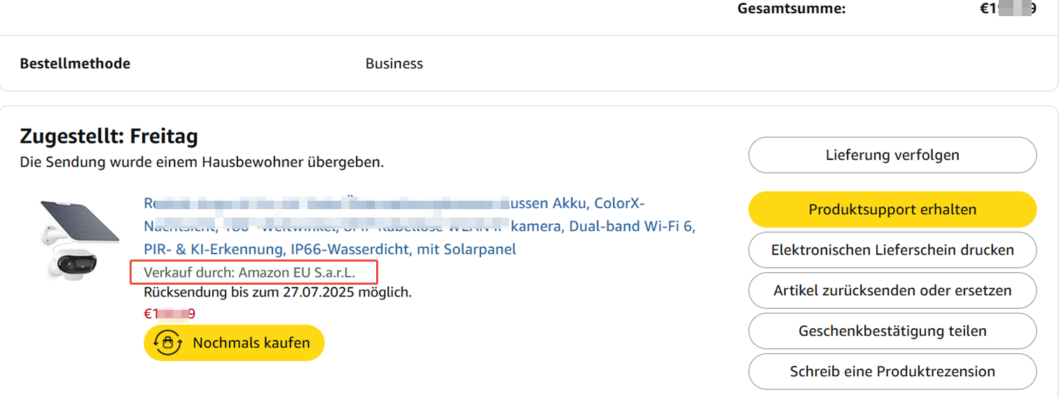 Verkauft von