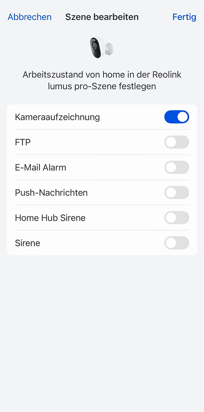 enable or disable functions