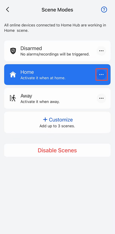 tap Customize