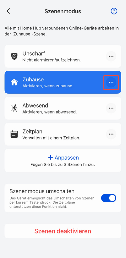 tap Customize