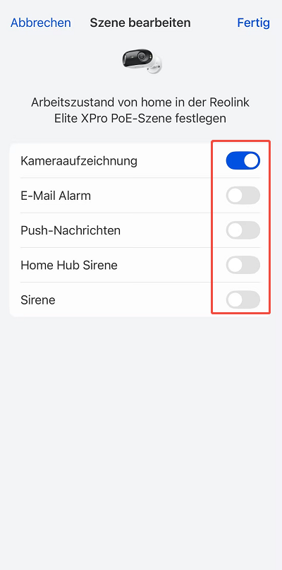 enable or disable functions