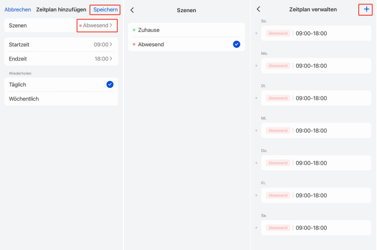 Hub Mini schedule