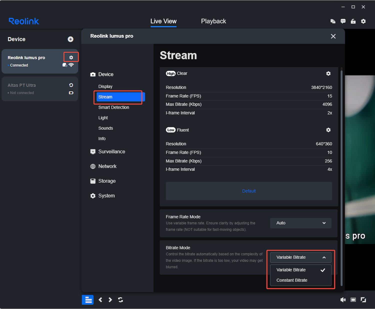 Bitrate Mode