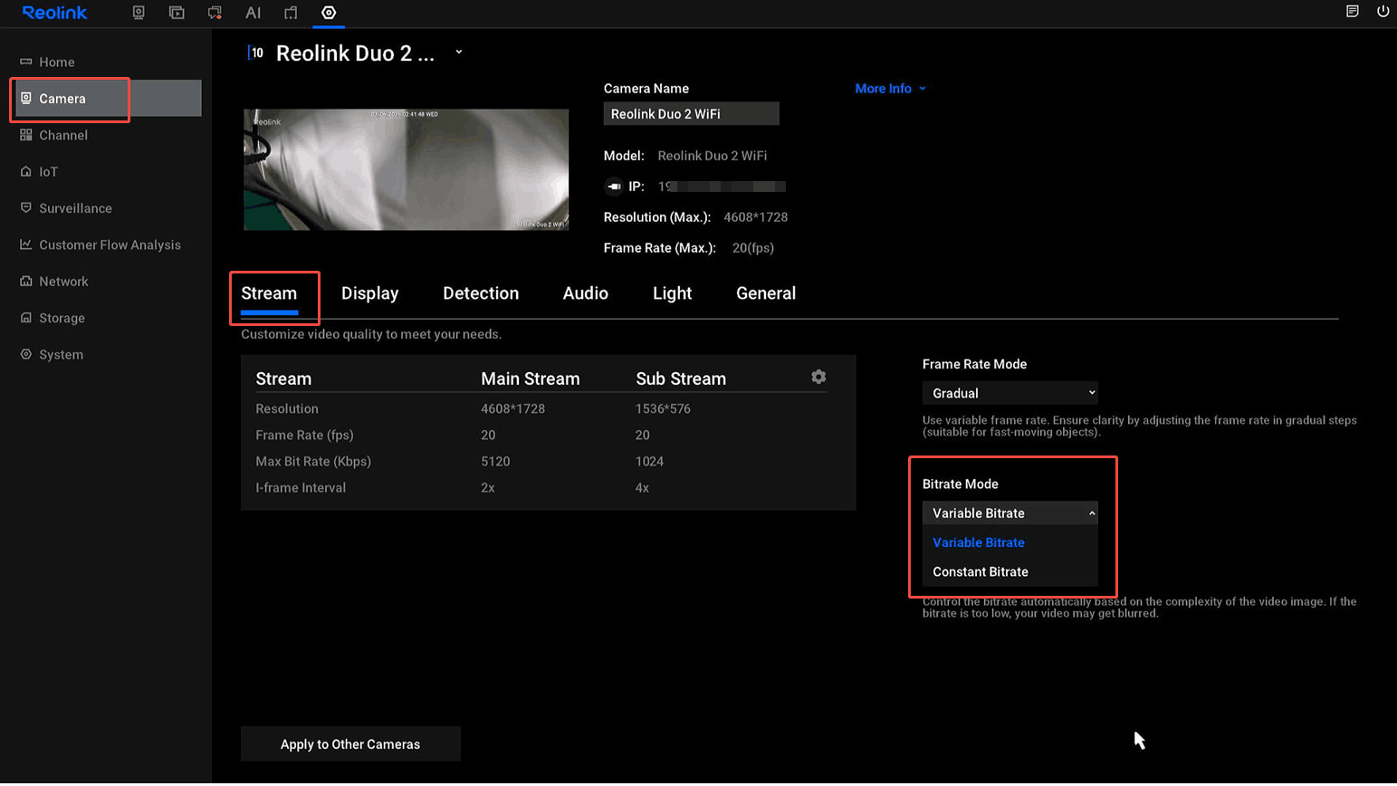 bitrate mode