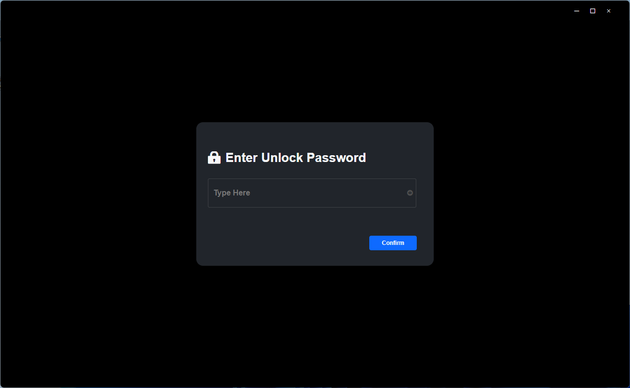 enter unlock password