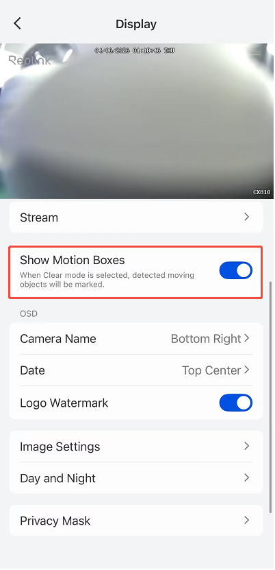 Motion Boxes