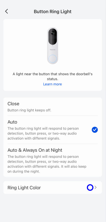 Button Ring light