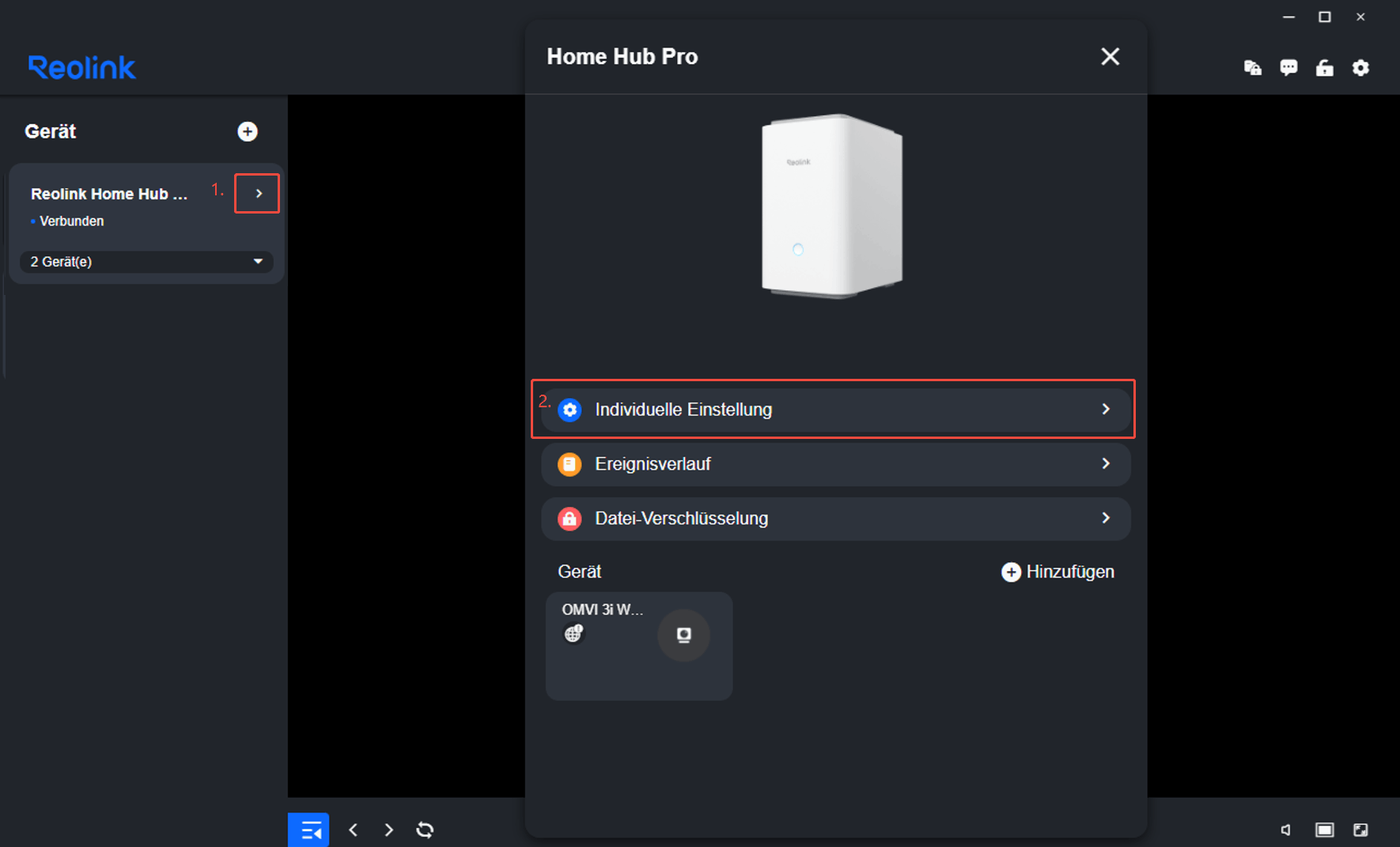 hub setting