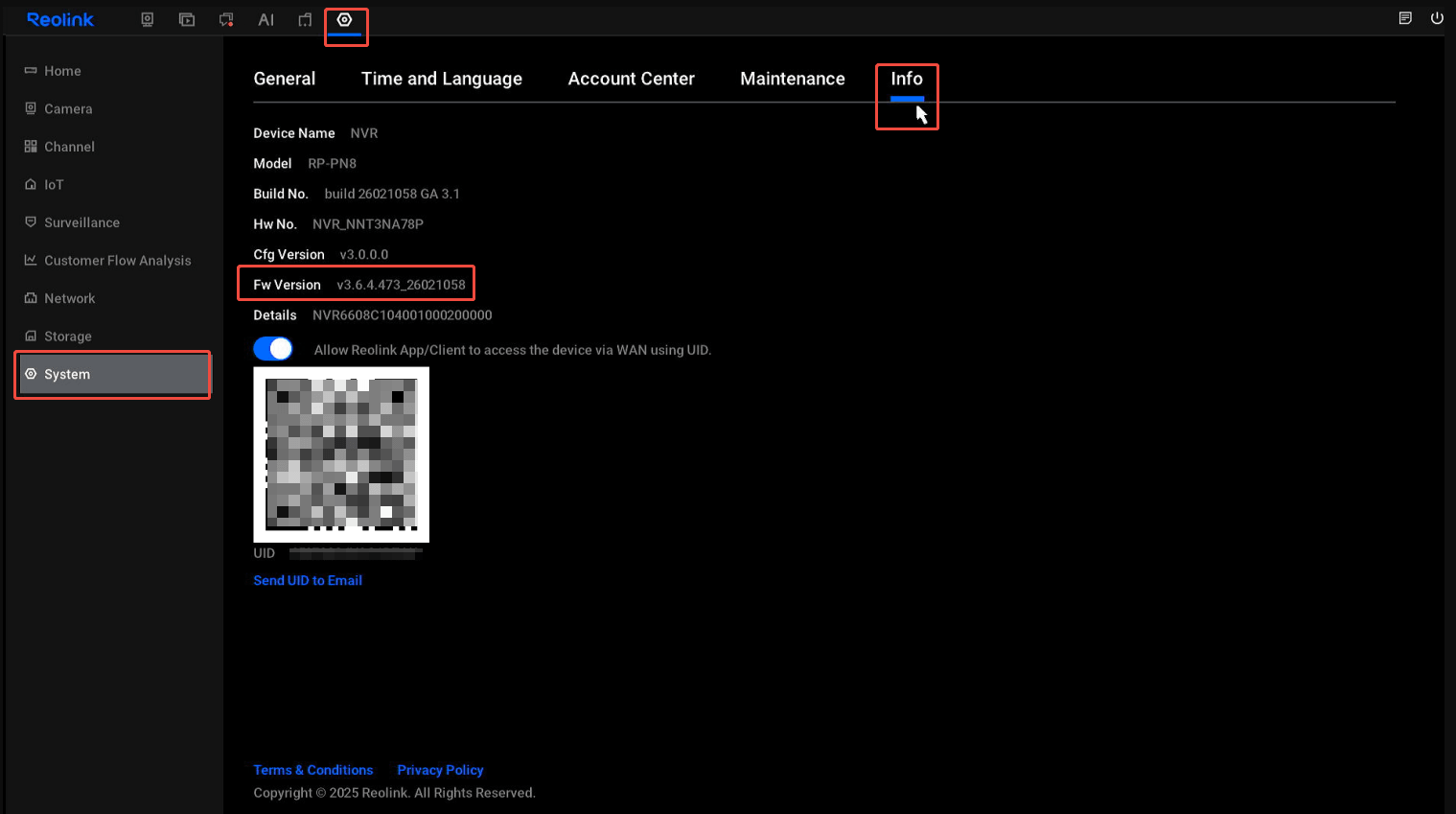 nvr info