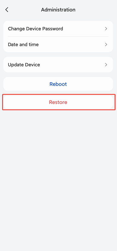 Restore