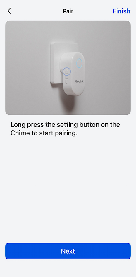 long pree the settings button