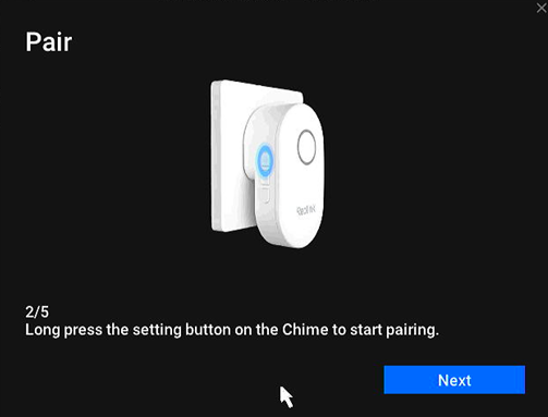 nvr long pree the settings button