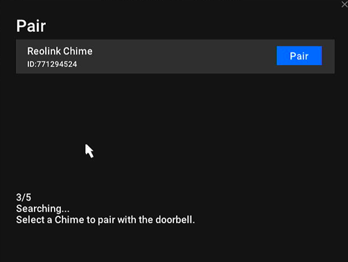 nvr searching reolink chime