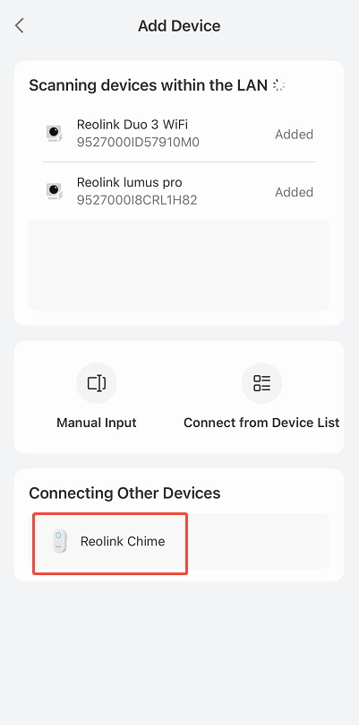 connecting other device
