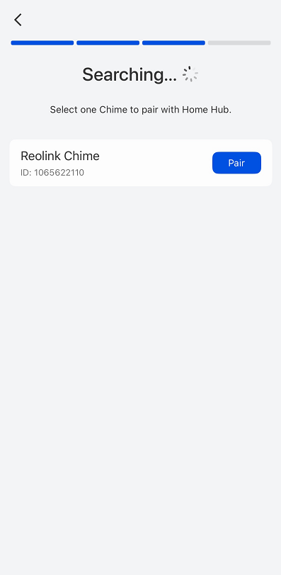 homehub searching chime