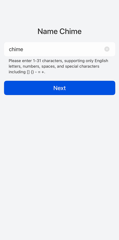 homehub name chime