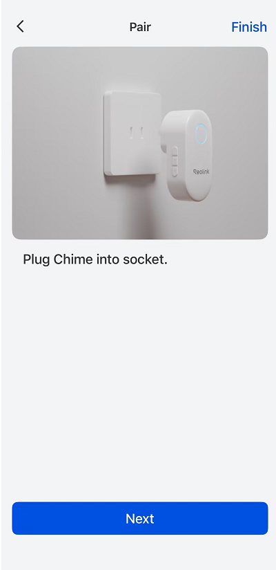 plug chime into socket