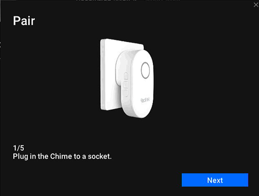 nvr plug chime into socket