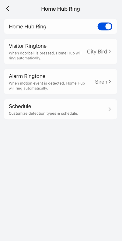 home hub ring
