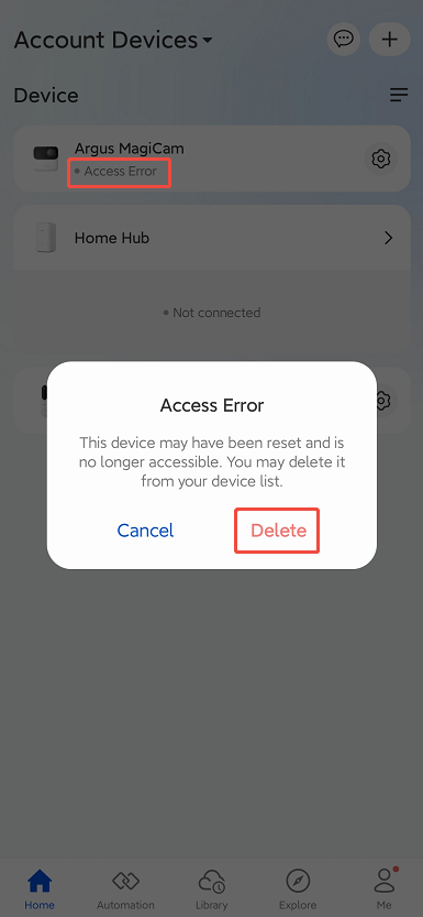 Access Error