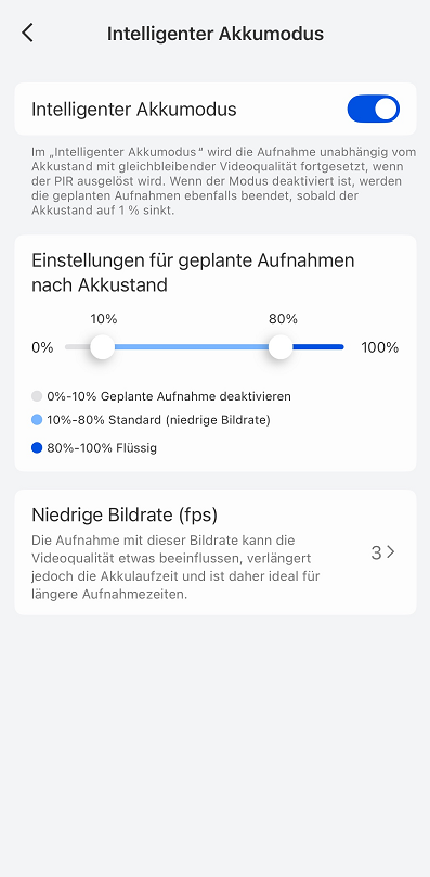 Smart Battery Mode page