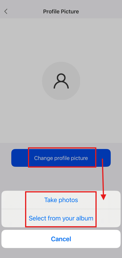 Change profile picture