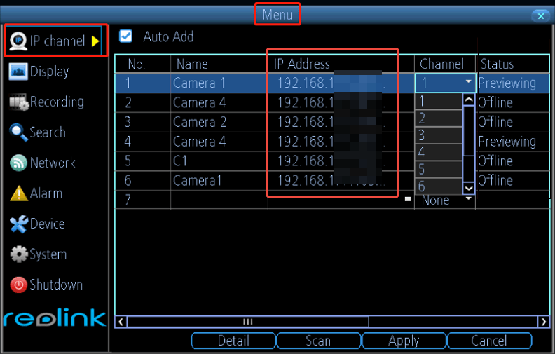 camera ip old ui