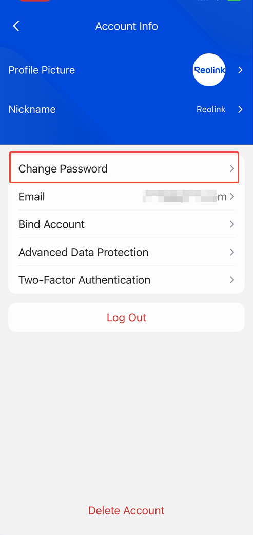 Change Password