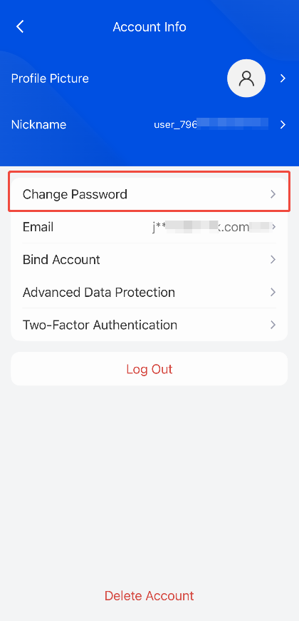Change Password