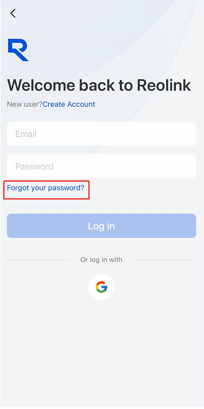 forget your password