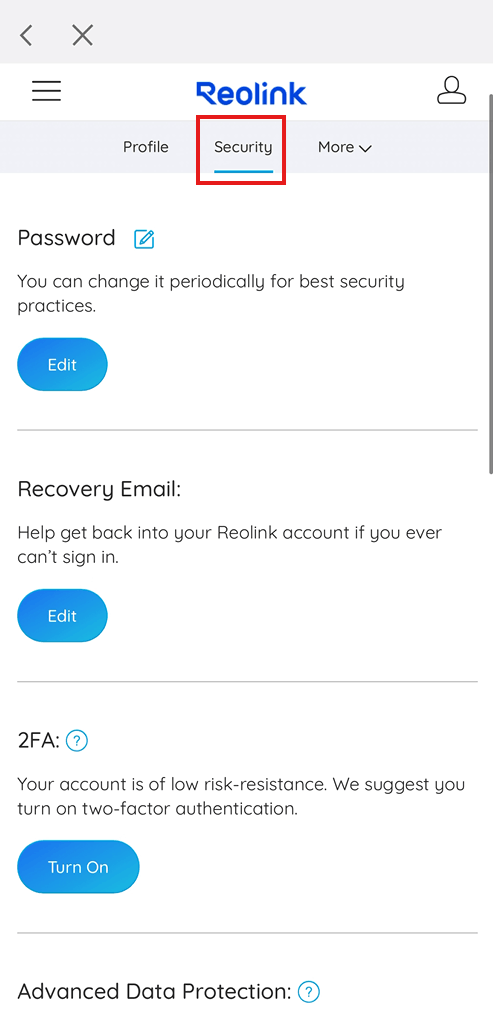 Security Page